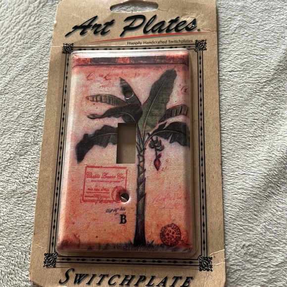 Colorful Palm Tree Light Switch Plate - Picture 2 of 3